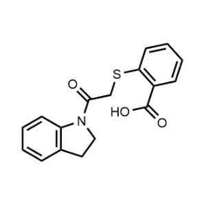 2-((2-(Indolin-1-yl)-2-oxoethyl)thio)benzoic acid|CS-0969489