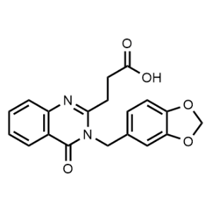 3-(3-(Benzo[d][1,3]dioxol-5-ylmethyl)-4-oxo-3,4-dihydroquinazolin-2-yl)propanoic acid|CS-0969582