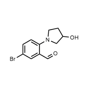 5-Bromo-2-(3-hydroxypyrrolidin-1-yl)benzaldehyde|CS-0969719