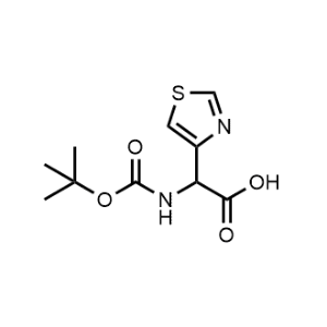 2-((Tert-butoxycarbonyl)amino)-2-(thiazol-4-yl)acetic acid|CS-0969849