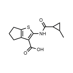 2-(2-Methylcyclopropane-1-carboxamido)-5,6-dihydro-4H-cyclopenta[b]thiophene-3-carboxylic acid|CS-0970075