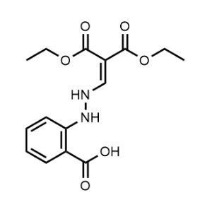 2-(2-(3-Ethoxy-2-(ethoxycarbonyl)-3-oxoprop-1-en-1-yl)hydrazinyl)benzoic acid|CS-0971489