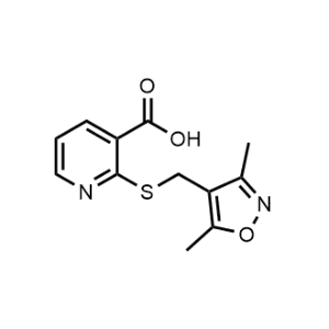2-(((3,5-Dimethylisoxazol-4-yl)methyl)thio)nicotinic acid|CS-0971643