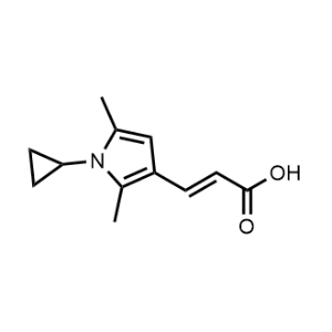 3-(1-Cyclopropyl-2,5-dimethyl-1H-pyrrol-3-yl)acrylic acid|CS-0971723