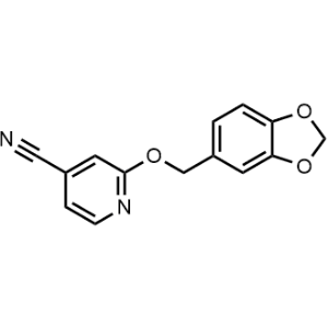 2-(Benzo[d][1,3]dioxol-5-ylmethoxy)isonicotinonitrile|CS-0972455