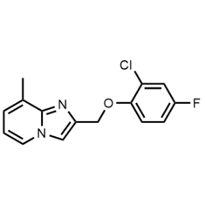 2-((2-Chloro-4-fluorophenoxy)methyl)-8-methylimidazo[1,2-a]pyridine|CS-0972530