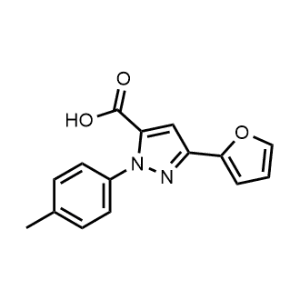 3-(Furan-2-yl)-1-(P-tolyl)-1H-pyrazole-5-carboxylic acid|CS-0972949