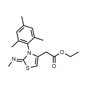 Ethyl 2-(3-mesityl-2-(methylimino)-2,3-dihydrothiazol-4-yl)acetate|CS-0973026