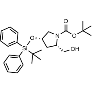Tert-butyl (2S,4S)-4-((tert-butyldiphenylsilyl)oxy)-2-(hydroxymethyl)pyrrolidine-1-carboxylate|CS-0973159