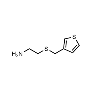 2-((Thiophen-3-ylmethyl)thio)ethan-1-amine|CS-0973756
