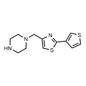 4-(Piperazin-1-ylmethyl)-2-(thiophen-3-yl)thiazole|CS-0974573