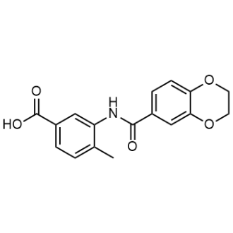 3-(2,3-Dihydrobenzo[b][1,4]dioxine-6-carboxamido)-4-methylbenzoic acid|CS-0974677