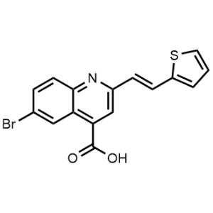 6-Bromo-2-(2-(thiophen-2-yl)vinyl)quinoline-4-carboxylic acid|CS-0974751