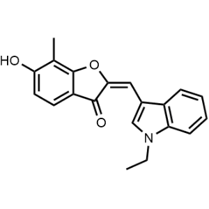 2-((1-Ethyl-1H-indol-3-yl)methylene)-6-hydroxy-7-methylbenzofuran-3(2H)-one|CS-0975135