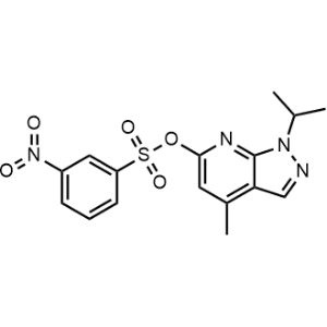1-Isopropyl-4-methyl-1H-pyrazolo[3,4-b]pyridin-6-yl 3-nitrobenzenesulfonate|CS-0975193