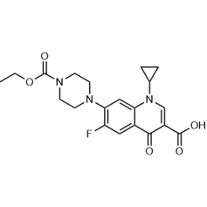 1-Cyclopropyl-7-(4-(ethoxycarbonyl)piperazin-1-yl)-6-fluoro-4-oxo-1,4-dihydroquinoline-3-carboxylic acid|CS-0975325