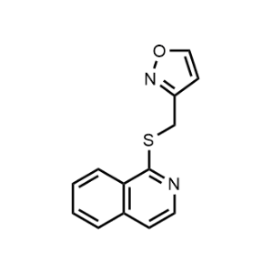 3-((Isoquinolin-1-ylthio)methyl)isoxazole|CS-0975384