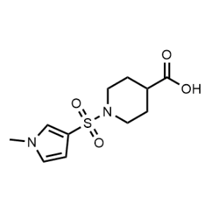 1-((1-Methyl-1H-pyrrol-3-yl)sulfonyl)piperidine-4-carboxylic acid|CS-0975559
