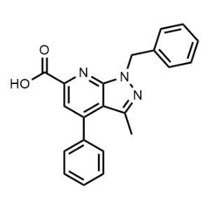 1-Benzyl-3-methyl-4-phenyl-1H-pyrazolo[3,4-b]pyridine-6-carboxylic acid|CS-0975663