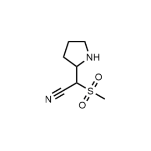 2-(Methylsulfonyl)-2-(pyrrolidin-2-yl)acetonitrile|CS-0976219