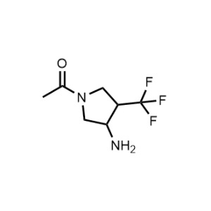 1-(3-Amino-4-(trifluoromethyl)pyrrolidin-1-yl)ethan-1-one|CS-0976332