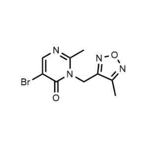 5-Bromo-2-methyl-3-((4-methyl-1,2,5-oxadiazol-3-yl)methyl)pyrimidin-4(3H)-one|CS-0976474