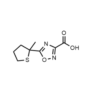 5-(2-Methyltetrahydrothiophen-2-yl)-1,2,4-oxadiazole-3-carboxylic acid|CS-0976776