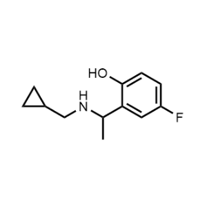 2-(1-((Cyclopropylmethyl)amino)ethyl)-4-fluorophenol|CS-0977014