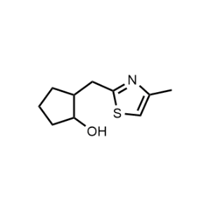 2-((4-Methylthiazol-2-yl)methyl)cyclopentan-1-ol|CS-0977045