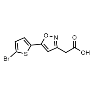 2-(5-(5-Bromothiophen-2-yl)isoxazol-3-yl)acetic acid|CS-0977287