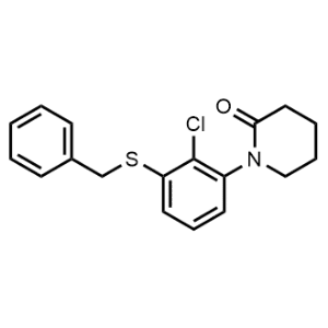 1-(3-(Benzylthio)-2-chlorophenyl)piperidin-2-one|CS-0977480