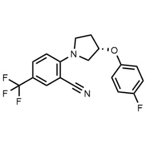 (S)-2-(3-(4-Fluorophenoxy)pyrrolidin-1-yl)-5-(trifluoromethyl)benzonitrile|CS-0977841