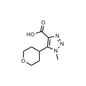 1-Methyl-5-(tetrahydro-2H-pyran-4-yl)-1H-1,2,3-triazole-4-carboxylic acid|CS-0978211