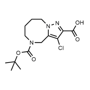 5-(tert-Butoxycarbonyl)-3-chloro-4,5,6,7,8,9-hexahydropyrazolo[1,5-a][1,4]diazocine-2-carboxylic acid|CS-0978709
