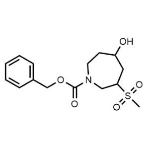 Benzyl 5-hydroxy-3-(methylsulfonyl)azepane-1-carboxylate|CS-0978719