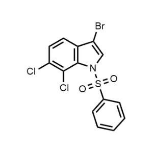 3-Bromo-6,7-dichloro-1-(phenylsulfonyl)-1H-indole|CS-0978900
