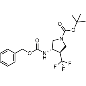 (3S,4R)-tert-Butyl 3-(((benzyloxy)carbonyl)amino)-4-(trifluoromethyl)pyrrolidine-1-carboxylate|CS-0979081