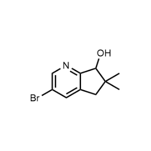 3-Bromo-6,6-dimethyl-6,7-dihydro-5H-cyclopenta[b]pyridin-7-ol|CS-0979223