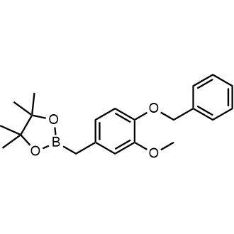 2-(4-(Benzyloxy)-3-methoxybenzyl)-4,4,5,5-tetramethyl-1,3,2-dioxaborolane|CS-0979268