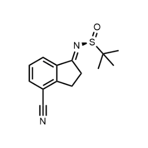 (S)-N-(4-Cyano-2,3-dihydro-1H-inden-1-ylidene)-2-methylpropane-2-sulfinamide|CS-0984929
