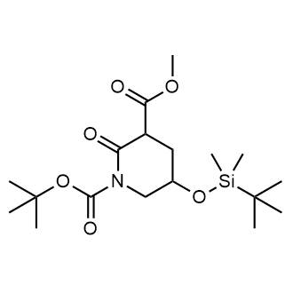 1-tert-Butyl 3-methyl 5-((tert-butyldimethylsilyl)oxy)-2-oxopiperidine-1,3-dicarboxylate|CS-0996225