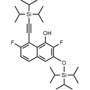 2,7-Difluoro-8-((triisopropylsilyl)ethynyl)-3-((triisopropylsilyl)oxy)naphthalen-1-ol|CS-0996560