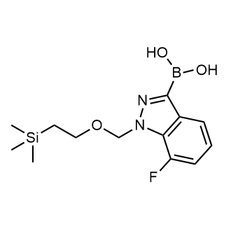(7-Fluoro-1-((2-(trimethylsilyl)ethoxy)methyl)-1H-indazol-3-yl)boronic acid|CS-0996875