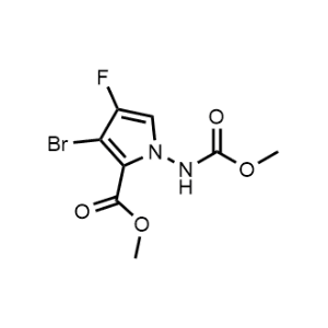 Methyl 3-bromo-4-fluoro-1-((methoxycarbonyl)amino)-1H-pyrrole-2-carboxylate|CS-0997254