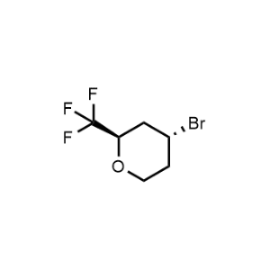 2H-Pyran, 4-bromotetrahydro-2-(trifluoromethyl)-, (2R,4R)-rel-|CS-0997674