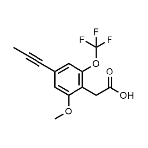2-Methoxy-4-(1-propyn-1-yl)-6-(trifluoromethoxy)benzeneacetic acid|CS-0997711