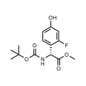 Methyl (R)-2-((tert-butoxycarbonyl)amino)-2-(2-fluoro-4-hydroxyphenyl)acetate|CS-0998100