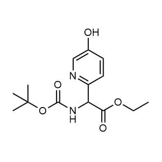 Ethyl 2-((tert-butoxycarbonyl)amino)-2-(5-hydroxypyridin-2-yl)acetate|CS-0998200