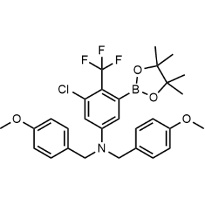 3-Chloro-N,N-bis(4-methoxybenzyl)-5-(4,4,5,5-tetramethyl-1,3,2-dioxaborolan-2-yl)-4-(trifluoromethyl)aniline|CS-0998562