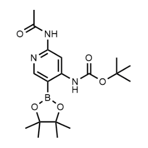 tert-Butyl (2-acetamido-5-(4,4,5,5-tetramethyl-1,3,2-dioxaborolan-2-yl)pyridin-4-yl)carbamate|CS-0998664